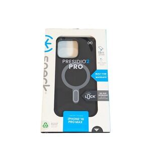 E2-UP Speck Presidio2 Pro MagSafe w/ClickLock Case for iPhone 16 Pro Max - Black